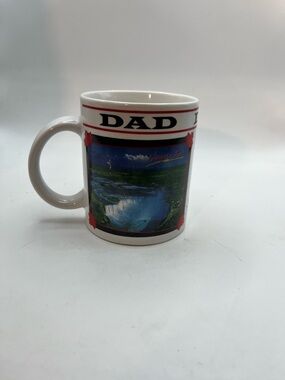 Niagara Falls 'DAD' Photo Ceramic Mug - White